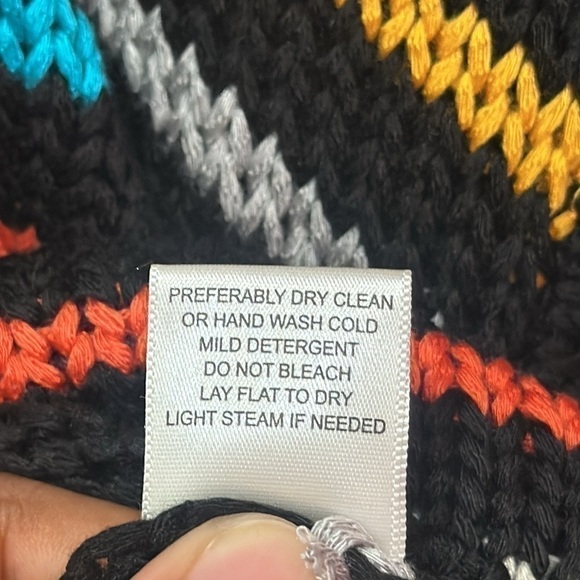 LOVESTITCH Multicolored Striped Knitted Cropped Sweater Size Small NWT - Picture 6 of 6